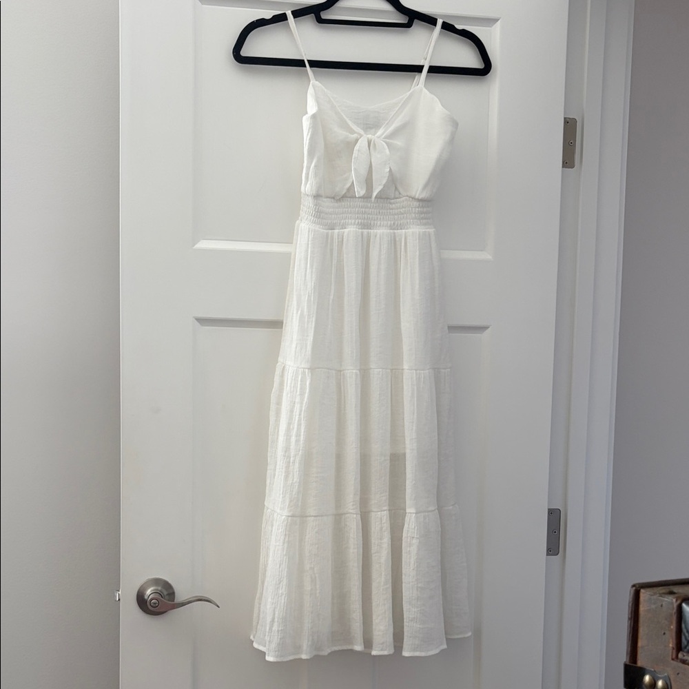 Amy Byer White Casual Dress